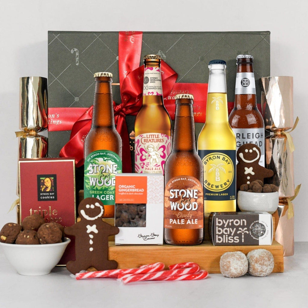 Byron Christmas Beer Hamper Gifts for Him Beer Hampers Byron Bay